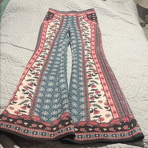 Jealous Tomato Multicolor Boot Cut Pants